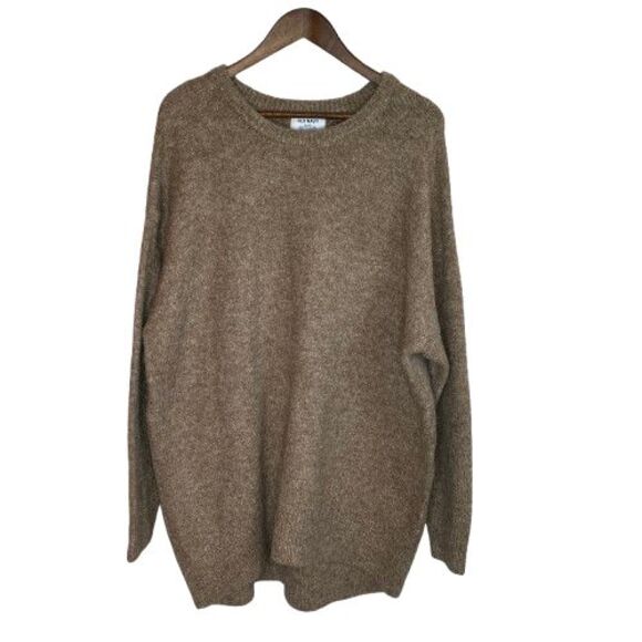 Old Navy Mens Crew Neck Sweater XL Tall Beige Earthy Neutral Warm Soft Academia - Picture 1 of 13